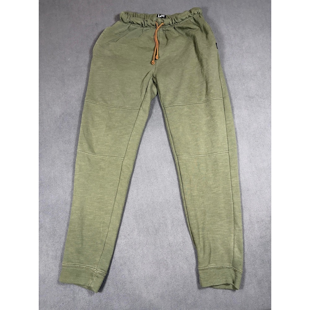 Lee Sweatpants Boys Size L (14/16) Green Elastic Waist Drawstring Joggers